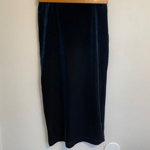 American Apparel Pencil Skirt Blue Nile Velvet